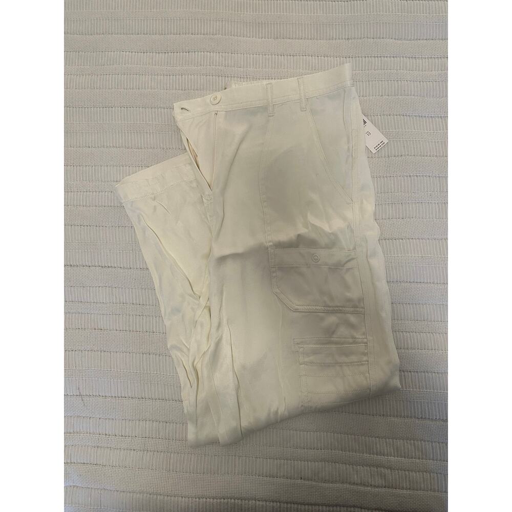 NWT Maeve by Anthropologie 12 White Cargo Joggers